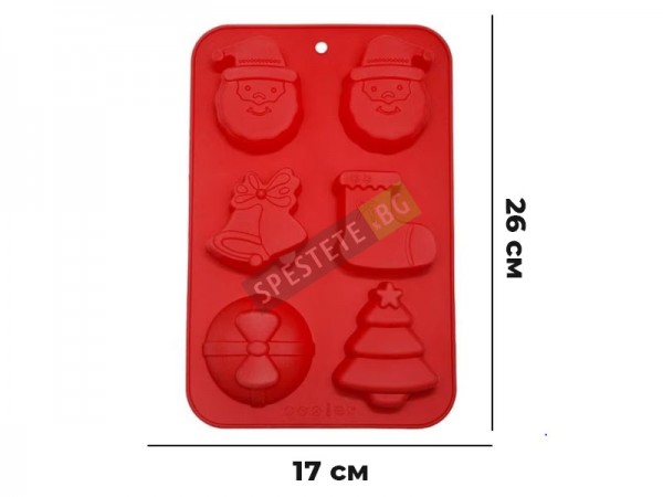 Силиконови форми за коледни кексчета