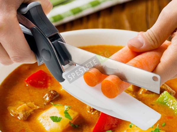 Кухненска ножица с дъска Clever Cutter