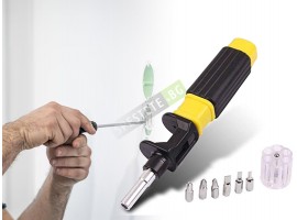 Мултифункционална отвертка с приставки