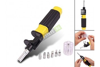 Мултифункционална отвертка с приставки-foto2