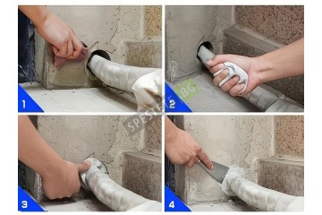 Уплътнителна глина за дупки и пукнатини-foto4