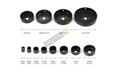 Комплект 12бр. боркорони за дърво-foto5