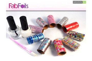 Комплект за маникюр с цветно фолио Fab Foils-foto3