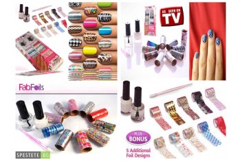 Комплект за маникюр с цветно фолио Fab Foils-foto2
