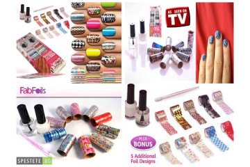 Комплект за маникюр с цветно фолио Fab Foils-foto2