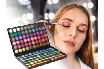 Професионален комплект от 120 цвята сенки за очи-foto4