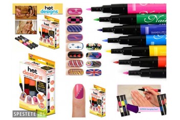 Декорация за маникюр 6 бр. цвята - Hot Design-foto3