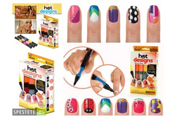 Декорация за маникюр 6 бр. цвята - Hot Design-foto4