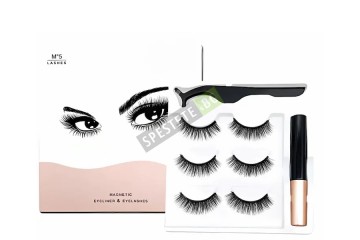 Комплект изкуствени магнитни мигли-foto2