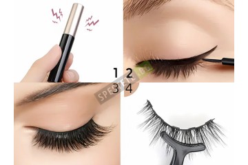 Комплект изкуствени магнитни мигли-foto3