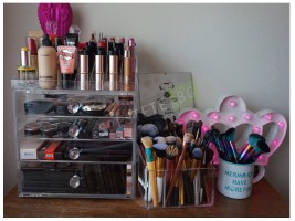 Луксозен органайзер за козметика и бижута-foto2