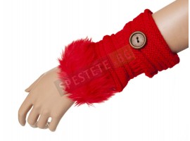 Плетени дамски ръкавици без пръсти