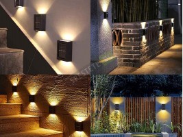 2бр. Соларна LED лампа за стена-foto3