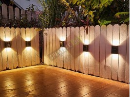 2бр. Соларна LED лампа за стена-foto2