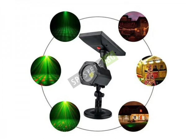 Коледен соларен прожектор Коледен соларен прожектор