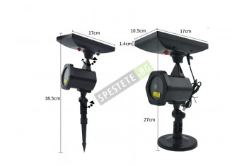 Коледен соларен прожектор-foto5