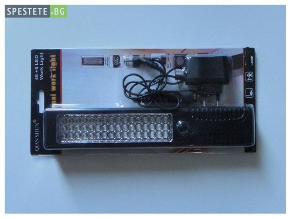 Преносима светодиодна работна лампа + прожектор - 53 LED