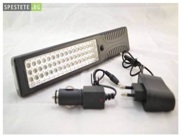 Преносима светодиодна работна лампа + прожектор - 53 LED