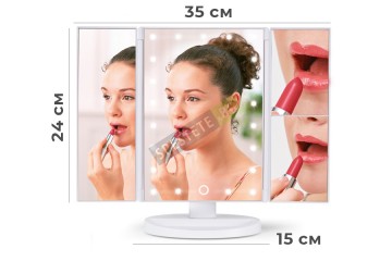 Сгъваемо огледало с LED светлини-foto5