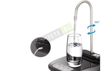 Диспенсър помпа за вода с поставка за чаша-foto3