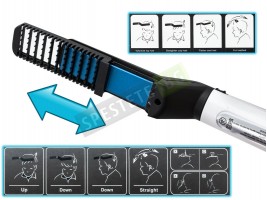 Електрическа четка за изправяне на брада и коса-foto3