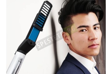 Електрическа четка за изправяне на брада и коса Електрическа четка за изправяне на брада и коса