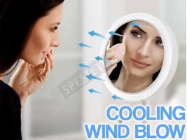 Козметично огледало с LED светлина и вентилатор-foto2