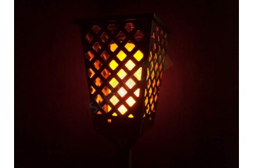 Соларна лампа фенер с ефект на пламък-foto2