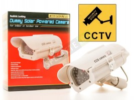 Фалшива камера за видеонаблюдение със соларен панел