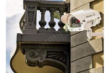 Фалшива камера за видеонаблюдение със соларен панел-foto3