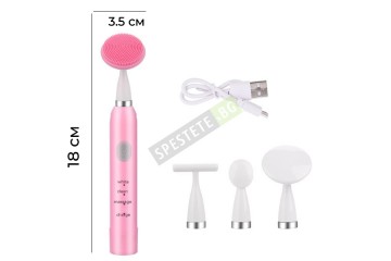 Почистваща четка и масажор за лице 4в1-foto4