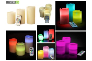 Романтични свещи с дистанционно-foto3