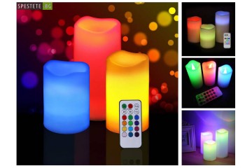 Романтични свещи с дистанционно-foto2