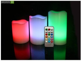 Романтични свещи с дистанционно-foto4