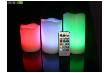 Романтични свещи с дистанционно-foto4