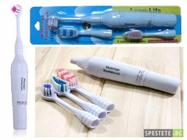 Електрическа четка за зъби с 3 накрайника-foto3