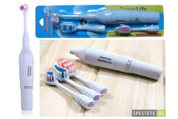 Електрическа четка за зъби с 3 накрайника-foto3