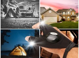 Работна ръкавица с LED светлина-foto3