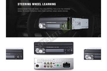 Авто аудио-видео система с прибиращ се 7 инча дисплей-foto2