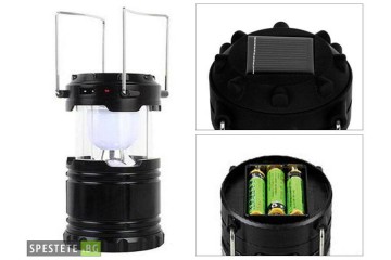 Компактна къмпинг LED лампа със солар-foto4