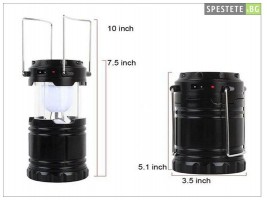 Компактна къмпинг LED лампа със солар-foto3