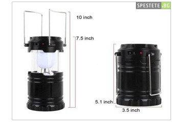 Компактна къмпинг LED лампа със солар-foto3