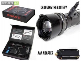 LED Фенер с акумулаторна батерия - SWAT Flashlight