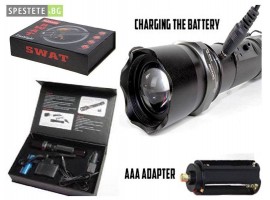 LED Фенер с акумулаторна батерия - SWAT Flashlight