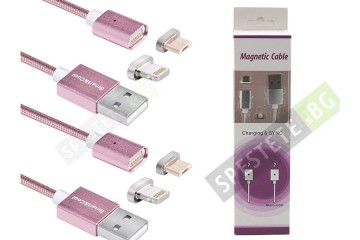 Магнитен кабел за зареждане на телефони-foto2