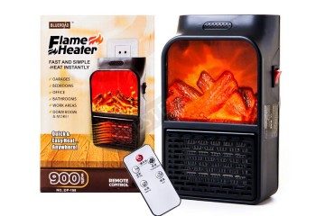 Портативна мини печка с камина ефект-foto2