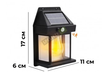 Соларна сензорна лампа фенер-foto5