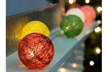 Декоративни цветни лампички на батерии