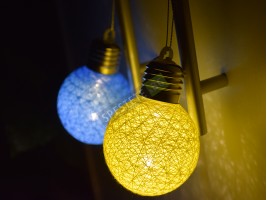 Декоративни цветни лампички на батерии-foto4