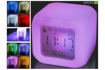 Дигитален LED часовник с аларма-foto2